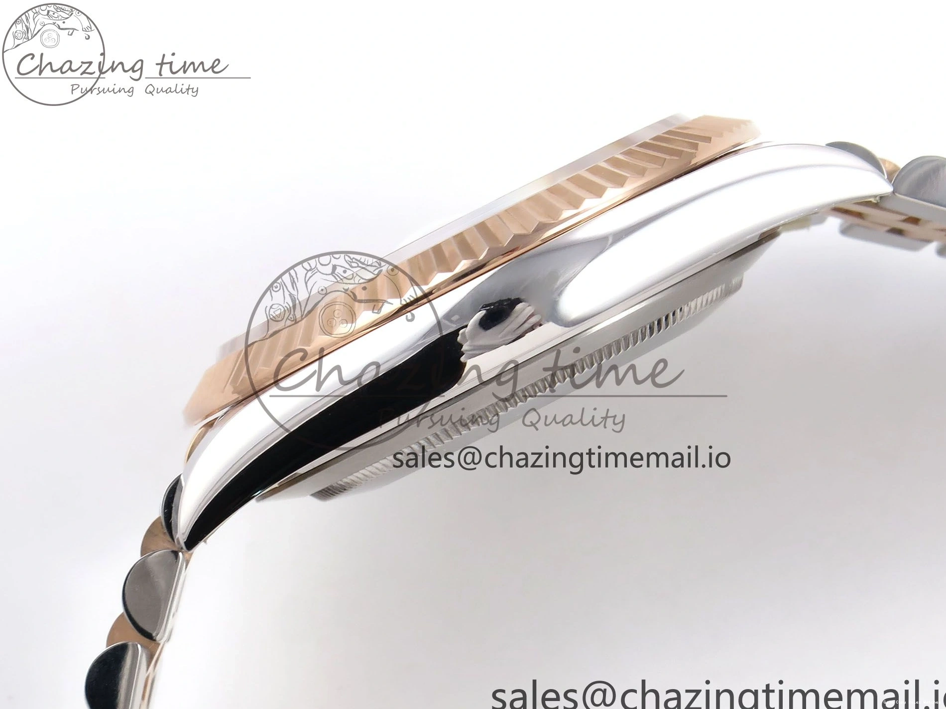 Good Copy Rolex Watches SH3235（Gain ARF Edition 126331 SS Brown DateJust Bracelet 1111 on RG Jubilee 1:1 41 Diamonds 904L Best Thermal Steel Weight） Dial 1230